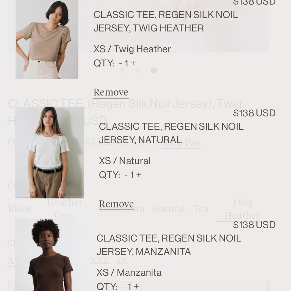 ISO ozma classic tee size XS